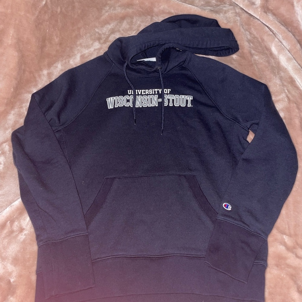 NWOT Champion Black Women’s Hoodie with University Logo